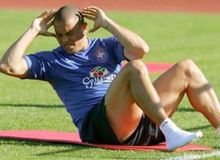 Ronaldo á æfingu
