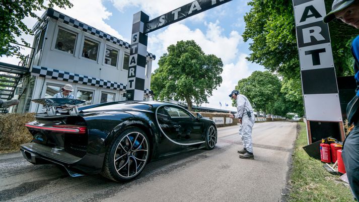 Bugatti Chiron á Goodwood Festival of Speed.