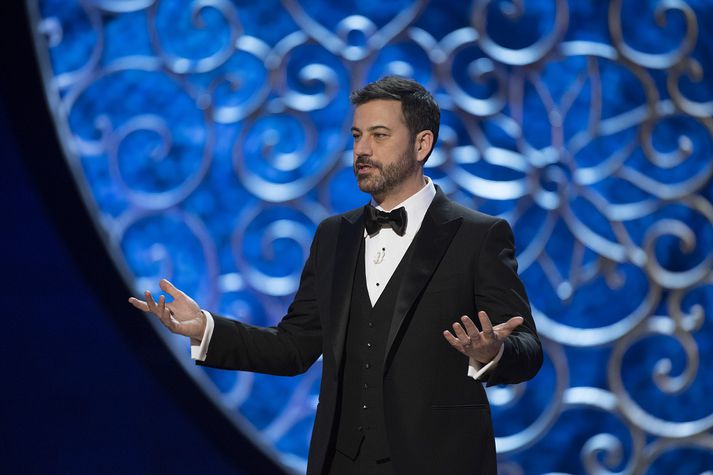 Jimmy Kimmel var kynnir á Óskarnum í nótt.