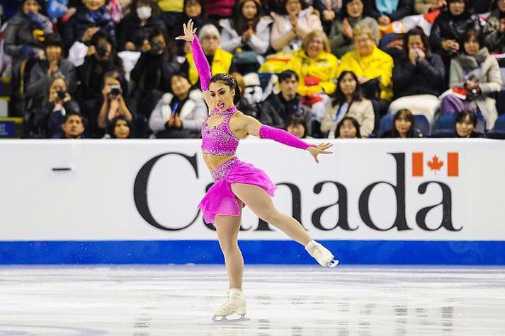 Gabrielle Daleman leikur listir sínar.