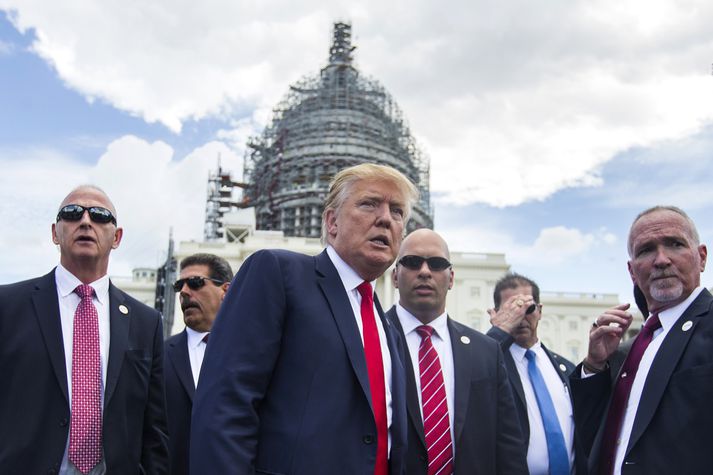 Donald Trump fékk hörð skot frá núverandi forseta Bandaríkjanna.