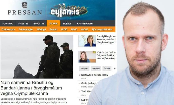 Magnús Geir hefur verið ritstjóri á Eyjunni frá árinu 2012.
