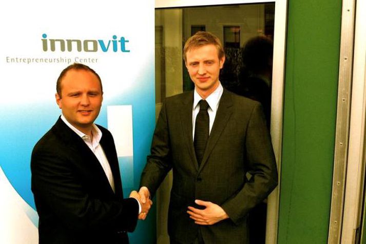 Kristján er til hægri á myndinni. Andri er til vinstri.