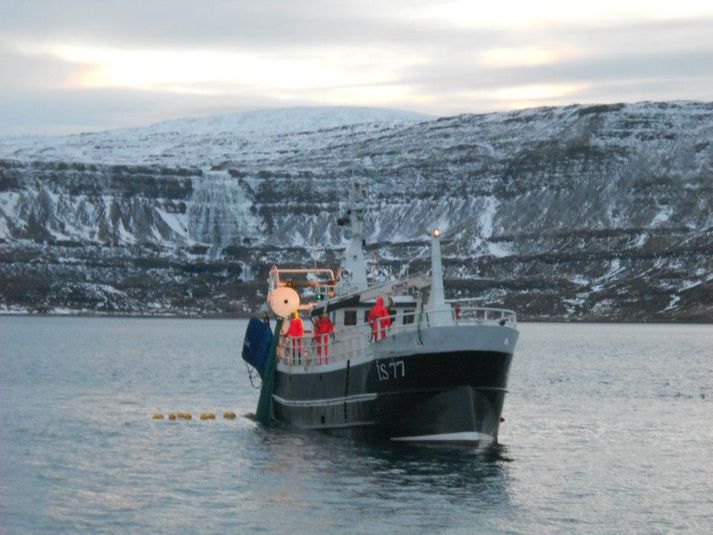 Á rækjuveiðum í Arnarfirði.