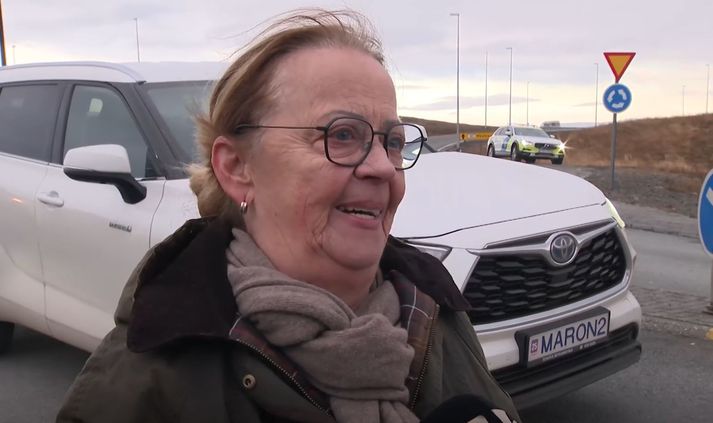 Kristín Arnberg skildi mikilvæga hluti eftir heima á föstudag.