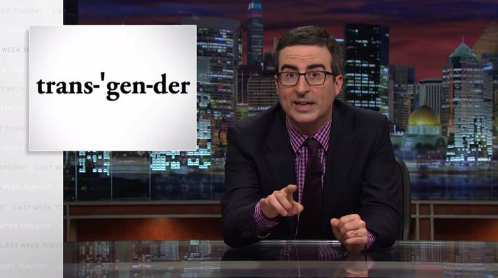 John Oliver fór mikinn í þætti gærkvöldsins.