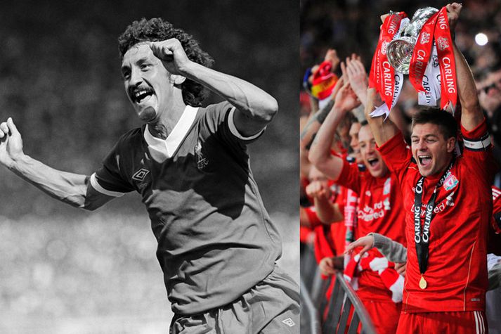 Terry McDermott og Steven Gerrard.