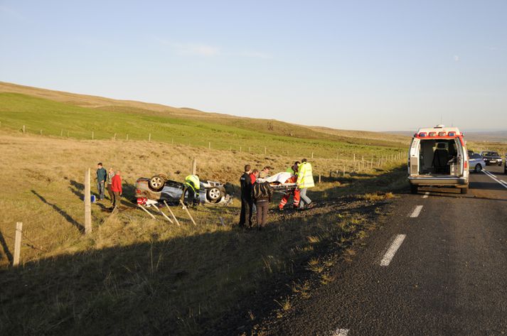 Af vettvangi.
Mynd: Bjarni Freyr Björnsson