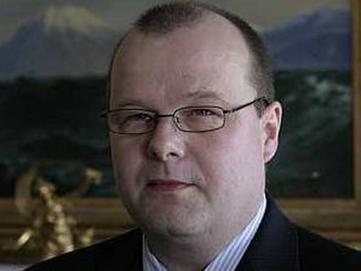 Siguður Einarsson, stjórnarformaður Kaupþings, var á nýársfagnaði á Hótel Borg.