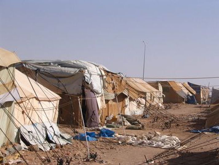 Frá Al Waleed flóttamannabúðunum.