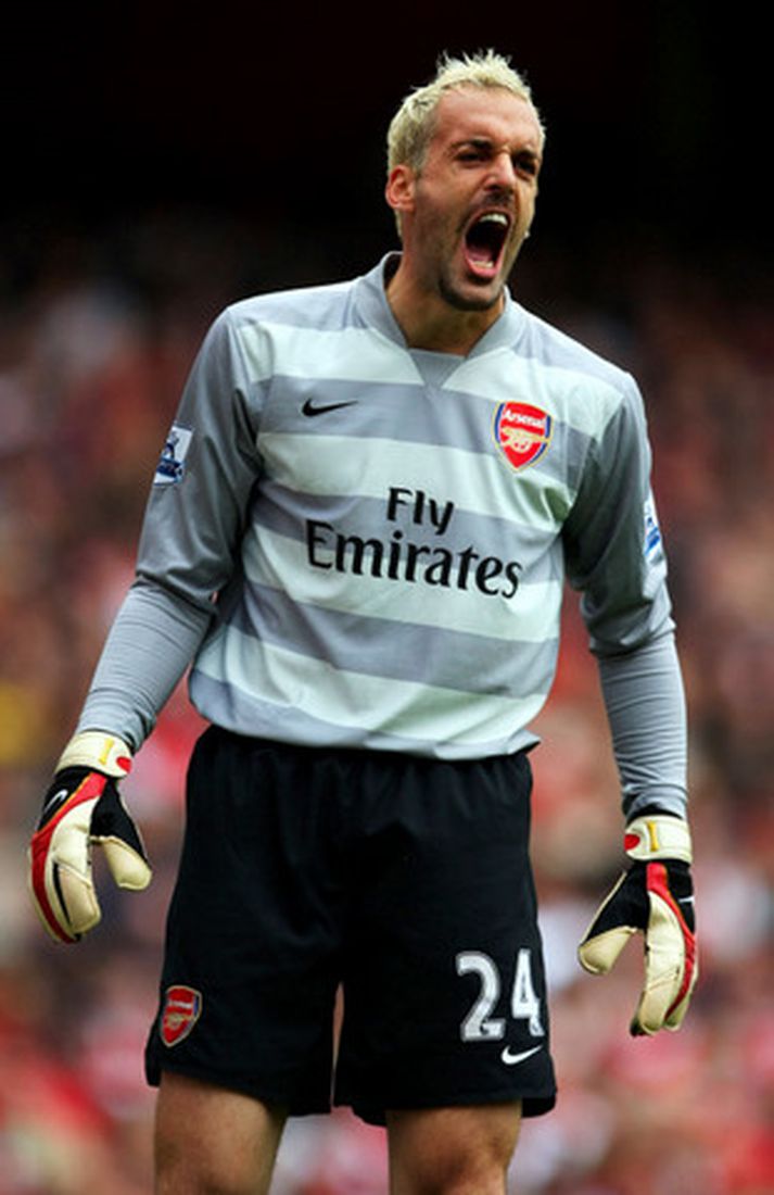 Manuel Almunia, markvörður Arsenal.