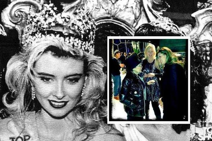 Linda ungfrú heimur árið 1988 og með Yoko Ono í Hörpu á miðvikudaginn var.