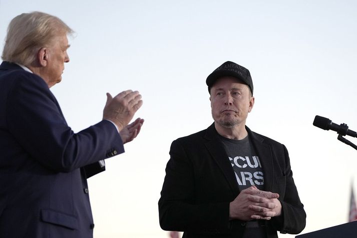 Donald Trump og Elon Musk.