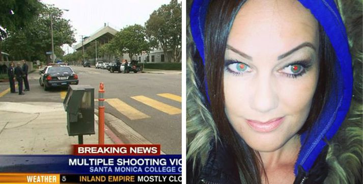 Rósa Amelía Árnadóttir, nemandi við Santa Monica College sagði í samtali við Vísi.is í gærkvöldi að hún hafi séð nemendur hlaupa út úr skólanum í öngþveiti.
