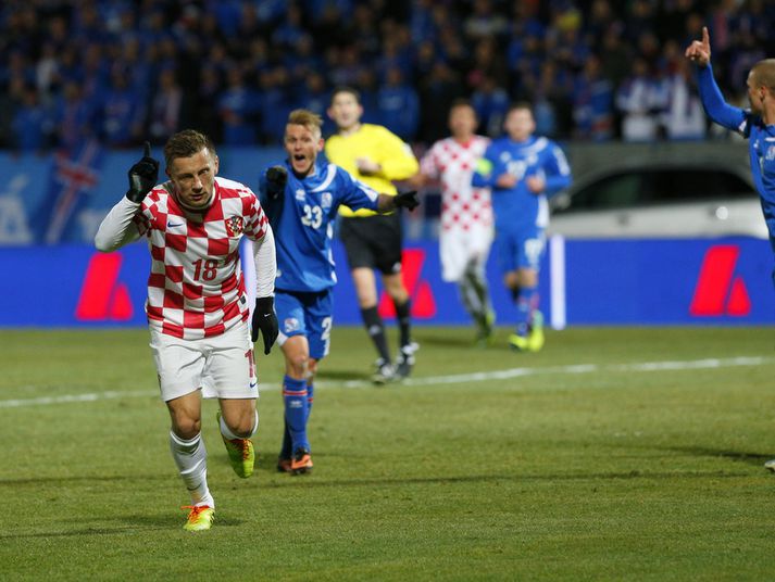 Ivica Olic í leiknum á föstudagskvöldið.