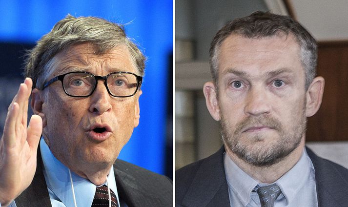 Bill Gates og Björgólfur Thor Björgólfsson.