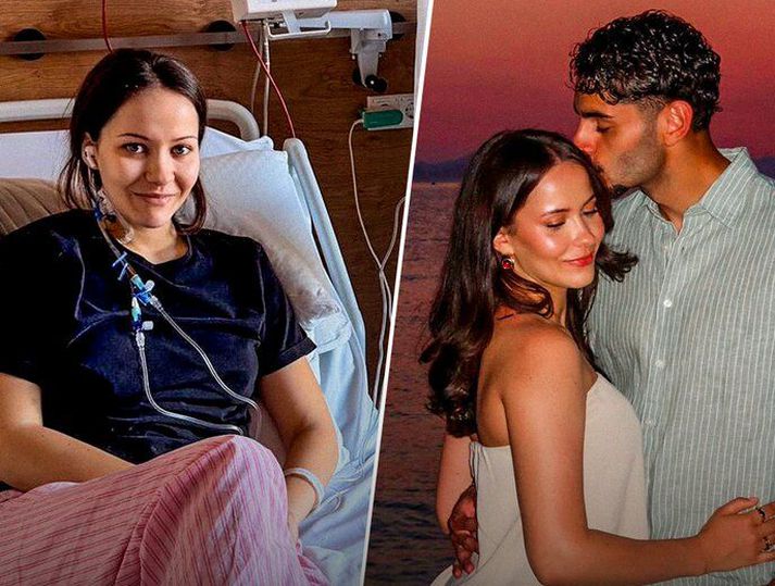 Eren Dinkci, og kærasta hans Cinja sem þarf á beinmergsgjafa að halda.