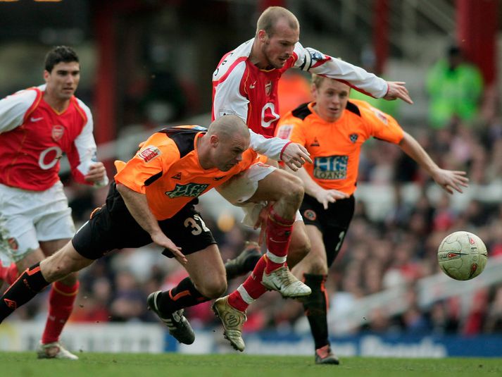 Freddie Ljungberg bar fyrirliðaband Arsenal á sínum tíma.