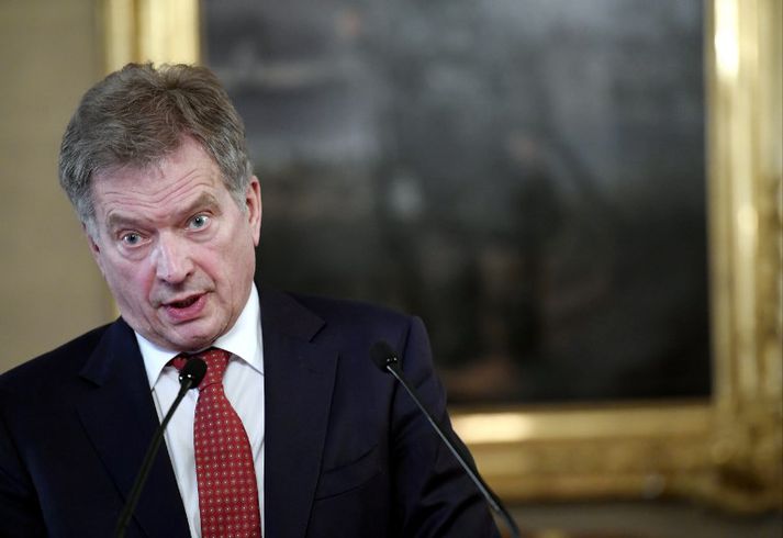 Hinn 69 ára Sauli Niinistö tók við embætti forseta árið 2012.