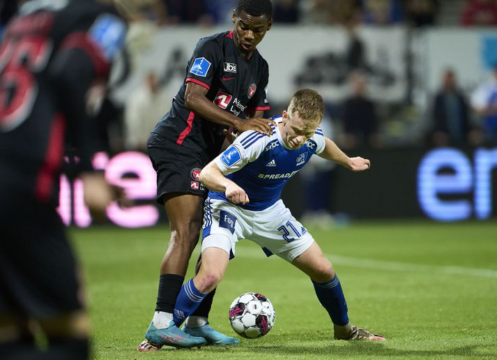 Sævar Atli skoraði fyrir Lyngby í kvöld.