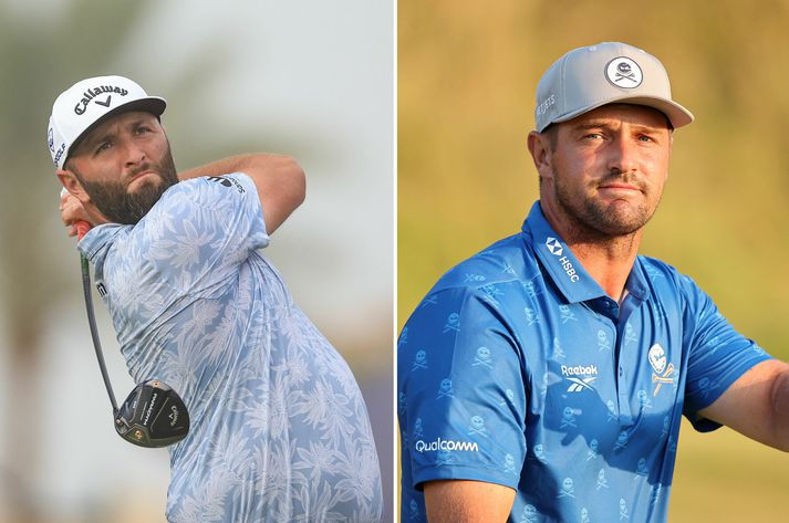 Jon Rahm og Bryson DeChambeau eru tvær af stærstu stjörnum LIV-mótaraðarinnar en þeir eiga eftir að fá milljónir greiddar.
