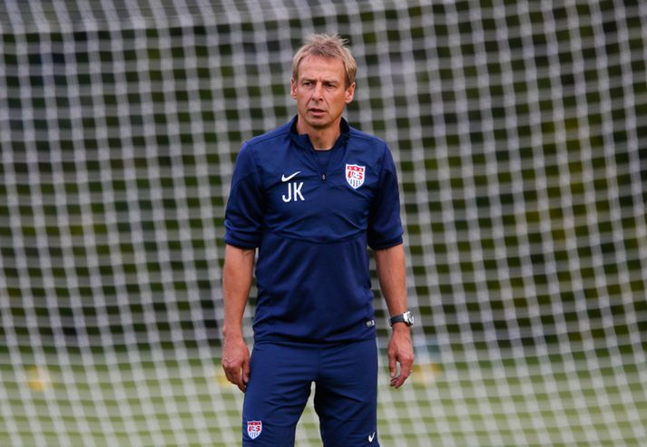 Klinsmann á æfingu liðsins.