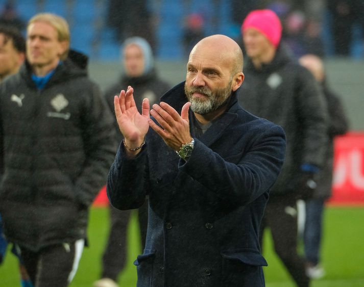 Arnar Gunnlaugsson hafði margt að gleðjast yfir í dag en greindi mikil þreytumerki á sínu liði.