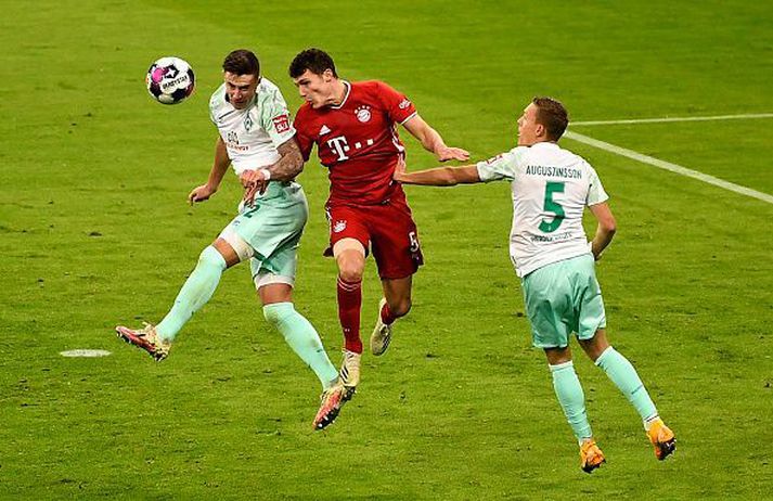 Úr leiknum á Allianz Arena í dag.