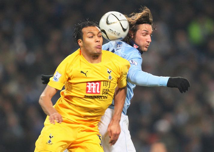 Younes Kaboul í leik með Tottenham.