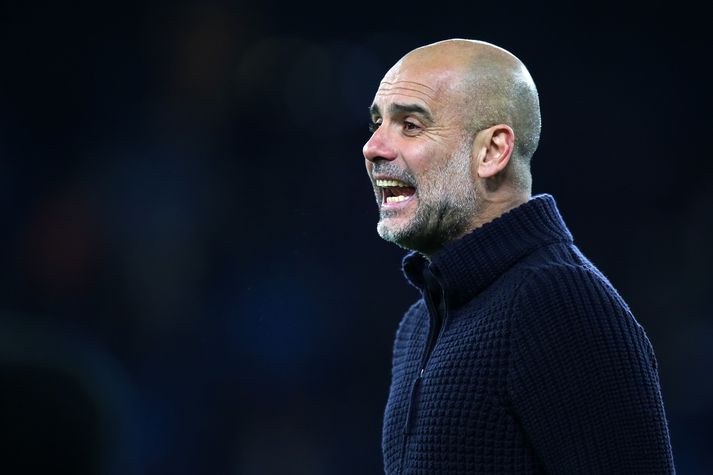 Pep var ánægður í leikslok.