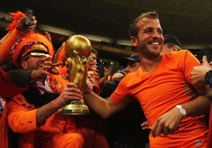 Rafael van der Vaart komst nálægt því að lyfta Heimsmeistaratitilinum 2010.