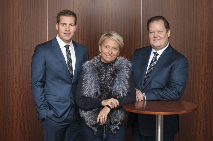 Hannes Frímann Hrólfsson, Kristín Pétursdóttir og Friðjón Rúnar Sigurðsson.