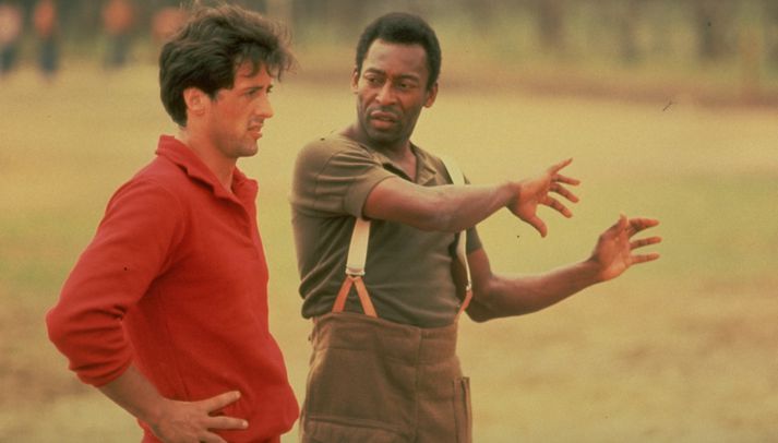 Pele og Stallone.