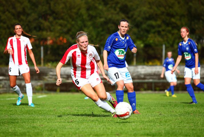 Rúna Sif Stefánsdóttir skoraði tvö mörk fyrir Stjörnuna í kvöld.