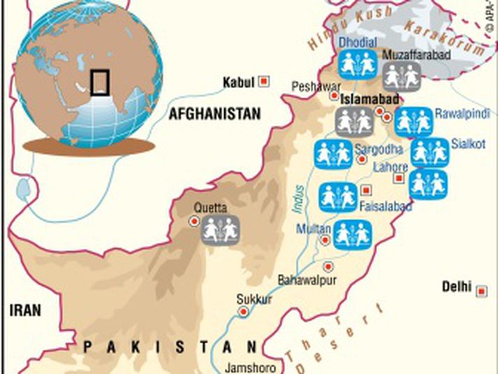 SOS Barnaþorpin senda 1,2 milljónir króna til Pakistan.