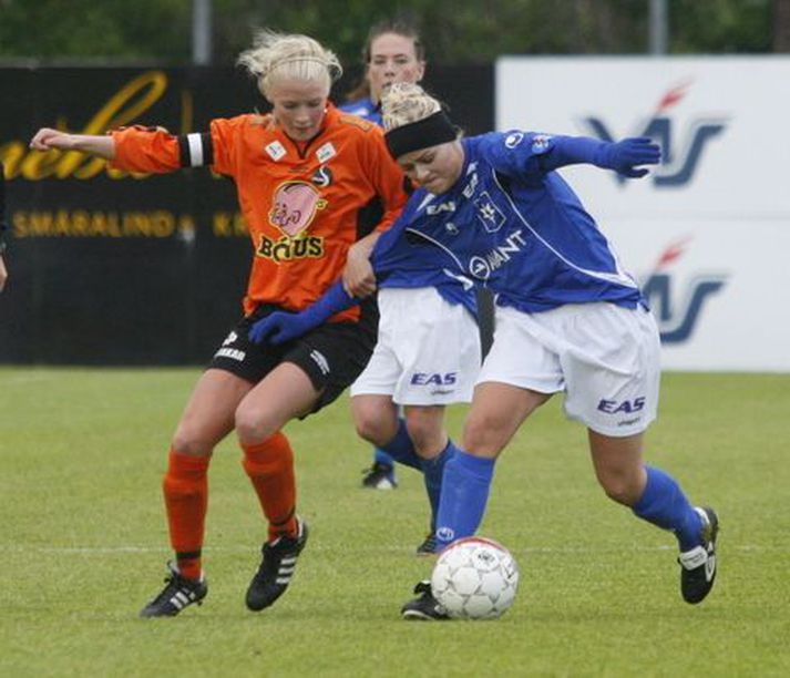 Björk Gunnarsdóttir skoraði þrennu í kvöld. Mynd/Anton
