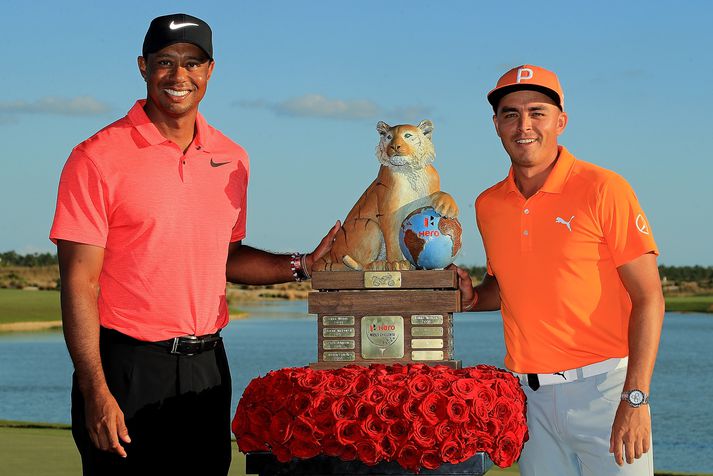 Tiger Woods og Ricke Fowler.