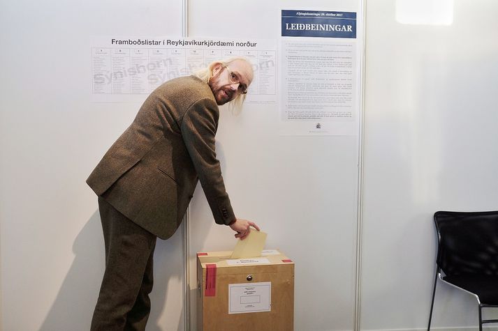 Óttarr Proppé í Ráðhúsinu í morgun.