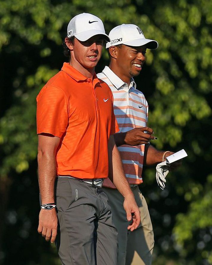 félagar Rory og Tiger eru mikið í umræðunni.nordicphotos/getty
