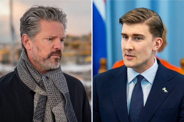 Dagur B. Eggertsson, þingmaður Samfylkingarinnar og fyrrverandi borgarstjóri, og Snorri Másson, þingmaður Miðflokksins.