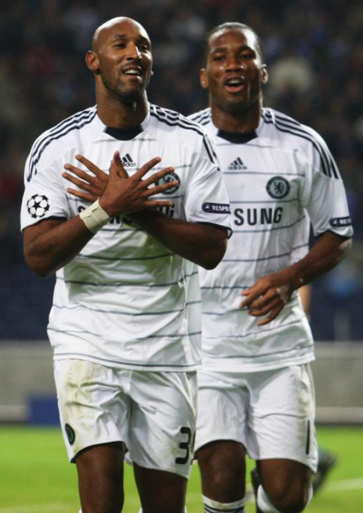 Anelka og Drogba voru allavega vinir þegar þessi mynd var tekin.
