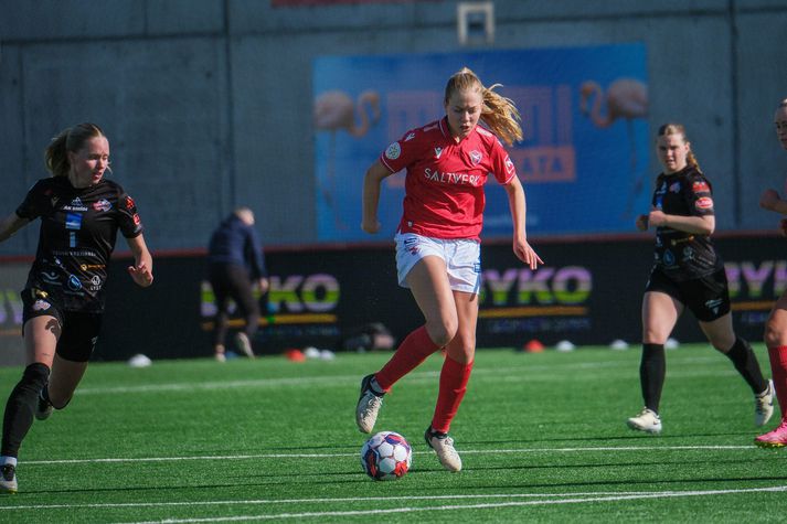 Amanda Jacobsen Andradóttir skoraði tvö mörk gegn Þór/KA.