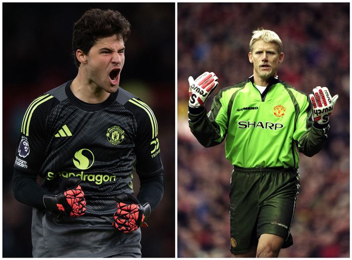 Senne Lammens hefur verið borinn saman við Peter Schmeichel af stuðningsmönnum Manchester United.