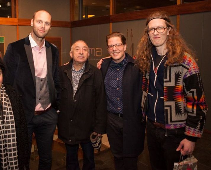 Ólafur Stefánsson, þjálfarinn Boris Bjarni Akbachev, Grímar Jónsson og Árni Sveinsson.