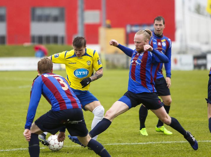 Leiknismenn slógu Grindvíkinga út í 16-liða úrslitunum.
