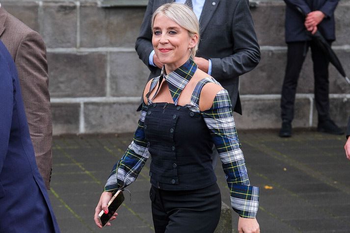 Diljá Mist rokkaði þrjátíu ára gamalt fitt í gær. 
