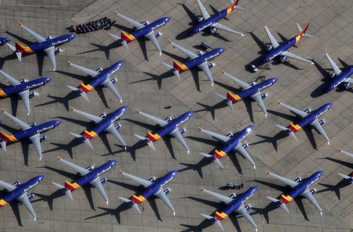 Boeing 737 MAX vélar Southwest hafa verið í biðstöðu í marga mánuði.