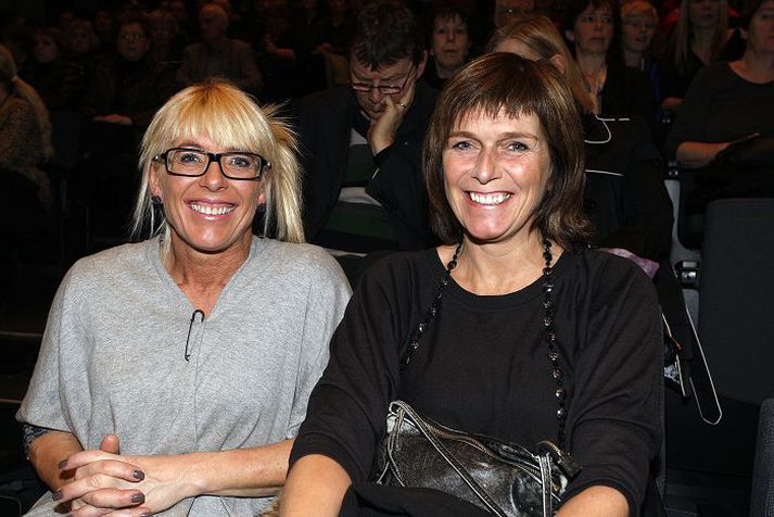 Ásta B. Gunnlaugsdóttir og Hólmfríður Erlingsdóttir skemmtu sér vel.