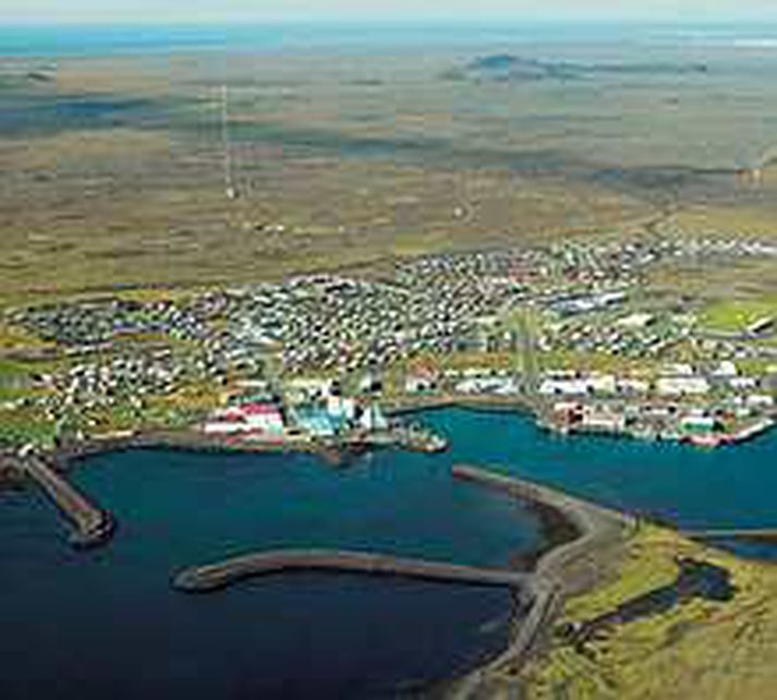 Grindavík um sumar.