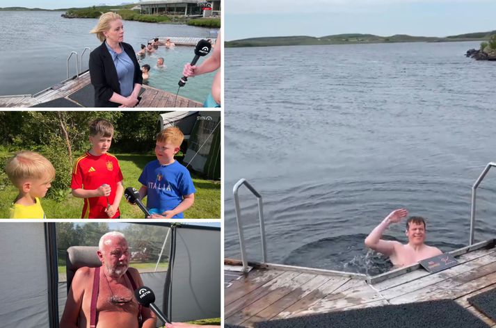 Veðrið lék við Austurlandið í dag eins og síðustu daga.